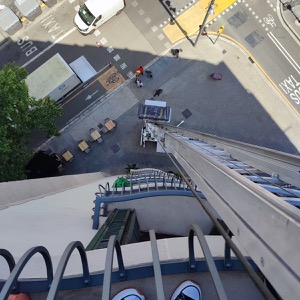 Mudanza realizada en Gran Vía de Barcelona